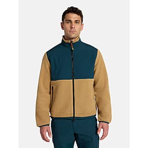 Ozark Trail Men's Mix Media Fleece Jacket (various) from $11.80