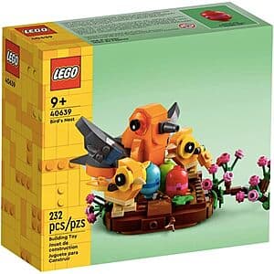 232-Piece LEGO Bird's Nest Building Set (40639) $10