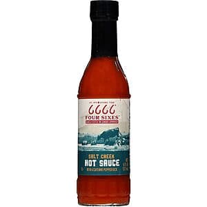 6oz. 6666 Four Sixes Salt Creek Cayenne Pepper Hot Sauce $2 w/ Subscribe & Save