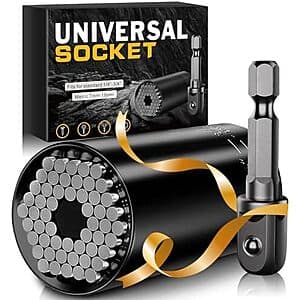 Universal Socket w/ Drill Adapter (7–19mm) $3.45