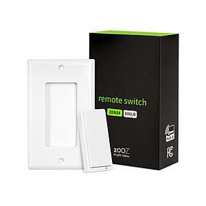 The Smartest House Home Automation Sale: Zooz Z-Wave Long Range Remote Switch $15 & More + Free Shipping on $69+