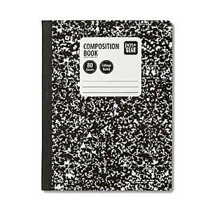 80-sheet Pen+Gear College Ruled Composition Book: 6-pk $2.30, 1-pk $0.40 + Store Pickup