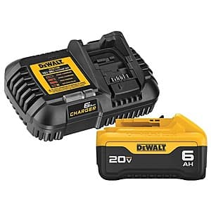 DEWALT 20V MAX Lithium-Ion 6.0 Ah Battery & Charger $67.50 + Free S&H