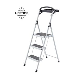 Select Stores: Gorilla Ladders 3-Step Steel Lightweight Step Stool w/ Project Tray $30 (Valid In-Store Only)