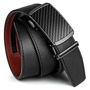 Airkit Men's Ratcheting Leather Belts (Various Colors & Sizes) $6.50