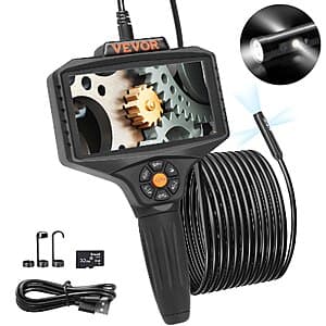 VEVOR Triple Lens Borescope Inspection Camera w/ 5" IPS Screen & Lights $52.60 + Free S&H