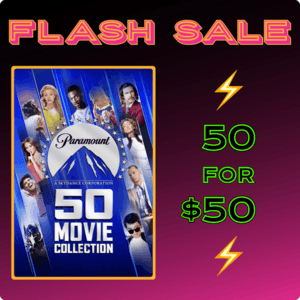 Paramount Pictures 50-Movie Collection (4K/HD Digital Films) $50 or Less