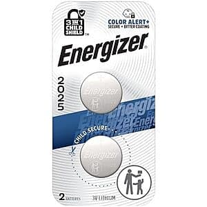 2-Pk Energizer CR2025 3V Lithium Batteries $2.15 w/ S&S & More
