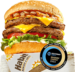 Habit Burger & Grill Offer: Habit Double Char Burger (w/ or w/o Cheese) Free w/ Any $10+ Purchase (Valid thru 8/18)