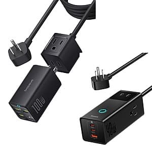 Baseus 100W 5-in-1 Travel Charging Station + 40W Power Strip Surge Protector $39 + Free Shipping