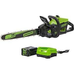 Greenworks 80-Volt 18" Cordless Brushless Chainsaw + 4.0 Ah & 2.0 Ah Batteries $249.99 + Free Shipping