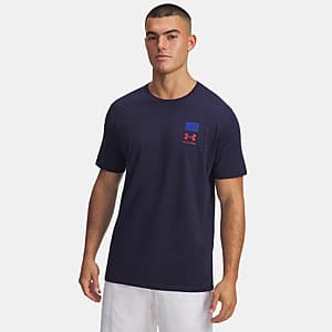 Under Armour Men's UA Freedom Flag Variation T-Shirt (Mod Gray, Navy) $9.20 & More + Free S/H
