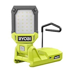 RYOBI 40V Cordless Battery Topper LED Work Light (Tool Only) $20 + Free S&H