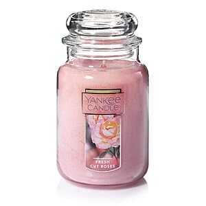 22-Oz Yankee Candle Large Jar Candle: Spiced Pumpkin, Fresh Cut Roses & More $11.40 w/ Subscribe & Save