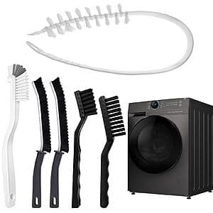 6-Piece XANGNIER Washing Machine Cleaning Brush Kit $5