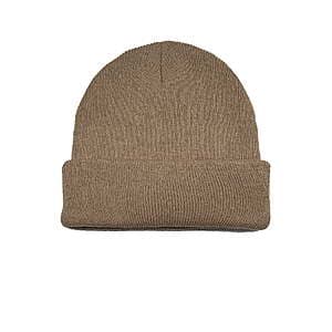 George Men's Arctic Cuff Knit Beanie in urban khaki color with ribbed cuff detail.