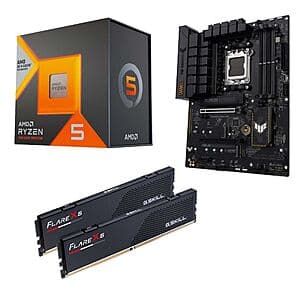 AMD Ryzen 5 7600X3D + ASUS B650-E TUF Gaming MB & 32GB G.Skill Flare X5 DDR5 RAM $400 + Free Store Pickup Only