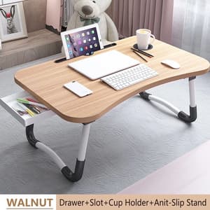 23.6 " PHANCIR Foldable Lap Desk w/ iPad Slot, Cup Holder & Drawer (various colors) $18