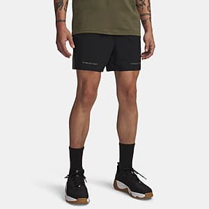 Under Armour Men's Project Rock Ultimate 5" Training Shorts (Black/Marine) $13.50 + Free S/H