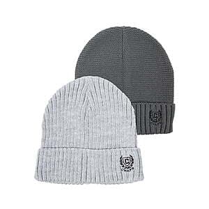 2-Pack Chaps Men's Logo Beanie Hats (3 Colors) $7.20