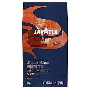 Prime: 20-oz Lavazza Perfetto Ground Coffee Blend (Dark Roast) $7.65 & More w/ S&S