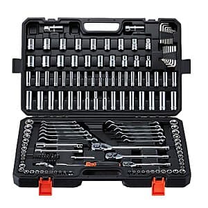 159-Pc VEVOR 1/4", 3/8", & 1/2" Drive Mechanics Tool Set (SAE & Metric) $59.10 + Free S&H