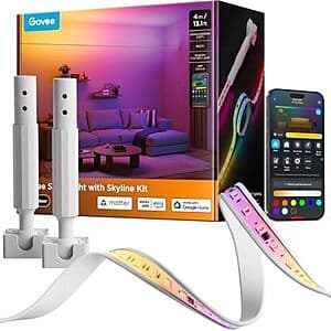 13.1' Govee Smart LED Strip Light w/ Skyline Kit (RGBWWIC Color) $60 + Free S/H