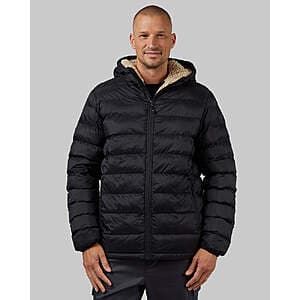 Men's 32 Degrees Hooded Sherpa Lined Polyester Jacket (various colors/sizes) $25 + Free S&H