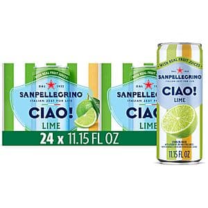 24-pk 11.15-oz Sanpellegrino CIAO Sparkling Water w/ Real Fruit Juices (various) from $13.70 w/ Subscribe & Save