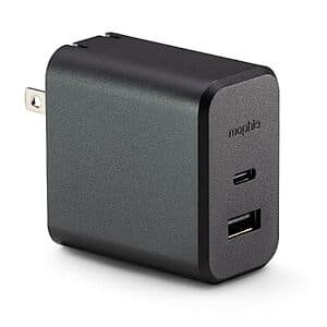 Mophie Sale: GaN Up to 60W Dual-Port USB-C Wall Charger (Black) $18.50 & More