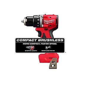 Open Box/Unit: Milwaukee M18 18V 1/2" Compact Brushless Drill Driver $59.40 + Free S/H
