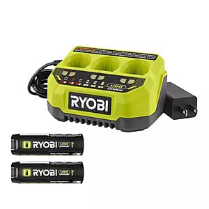 RYOBI USB Lithium Starter Kit with (2) 2.0 Ah Batteries and 3-Port Charger $44.90 + Free Shipping
