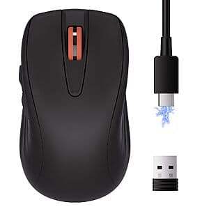 wegear WL500 Rechargeable Silent Wireless Mouse $8
