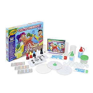 50-Experiment Crayola Kids' Color Chemistry Educational Activity Set $8.55