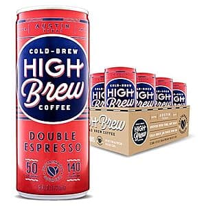 8-Oz High Brew Cold Brew Coffee (Double Espresso): 24-Pk $23.95; 12-Pk $11.35 w/ S&S
