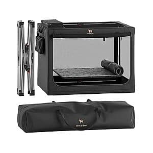 42" Noah & Paw XXL Collapsible Dog Crate w/ Pet Mat, 2 Storage Pockets & Travel Bag $88.70 + Free S/H w/ Prime