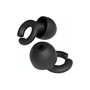 Hush Hoops Silicone Reusable Noise-Reducing Ear Plugs w/ 4 Tip Sizes & Case $1 + Free S&H w/ Prime