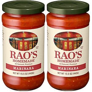 2-Pk 15.5-Oz Rao's Homemade Marinara Sauce $8.20 w/ S&S