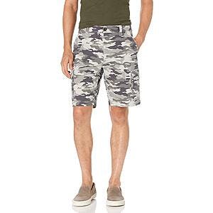 Amazon Essentials Men's 10” Lightweight Ripstop Stretch Cargo Shorts (Grey Camo) $7.40 
