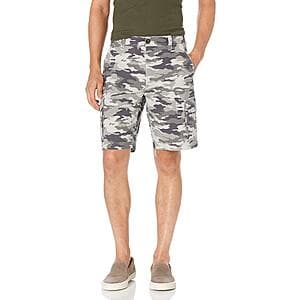 Amazon Essentials Men's 10” Lightweight Ripstop Stretch Cargo Shorts (Grey Camo) $7.40