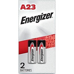 2-Count Energizer A23 Alkaline Batteries $1.90