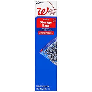 Walgreens Food Storage Bags (various sizes): Freezer, Storage, Snack Bags $0.90 & More + Free Pickup ($10 Minimum Order)