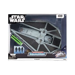 9" Star Wars Micro Galaxy Squadron TIE Reaper Attack Lander Vehicle w/ 3 Figures $9.85