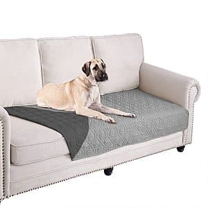 70" x 30" Ameritex Waterproof Reversible Dog Cover for Sofa (Grey) $8