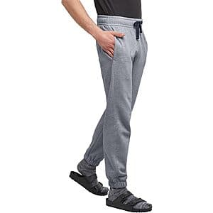 Hanes Men's Originals Midweight Fleece Joggers w/ Pockets (Navy Pe Heather) $10