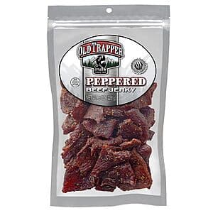 Prime Members: 8-Oz Old Trapper Peppered Beef Jerky $7.90 w/ S&S + Free S&H