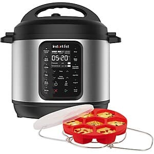 6-Quart Instant Pot 9-in-1 Pressure Cooker Bundle (Stainless Steel) $60 + Free Shipping