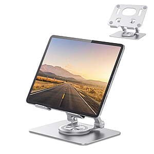 KEXIN Aluminum Adjustable Tablet Stand w/ 360° Swivel Base from $13.90 or less
