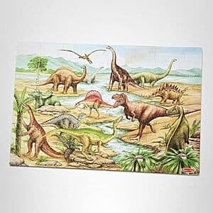 48-Piece Melissa & Doug Floor Puzzle (Dinosaurs) $5.40