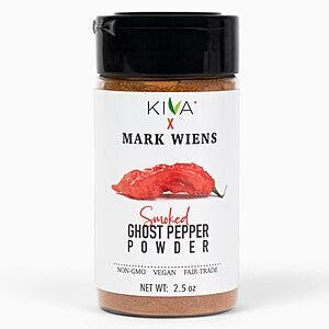 2.5oz Kiva x MARK WIENS Smoked Ghost Chili Pepper Powder (Bhut Jolokia) $6.05 w/ Subscribe & Save